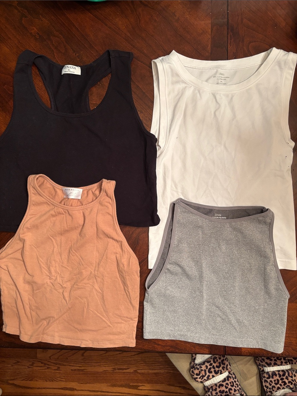 Women’s Tank Top Pack - Black, White, Tan, Gray